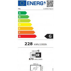 TCL Smart Τηλεόραση 115" 4K UHD QLED 115X955 HDR (2023)